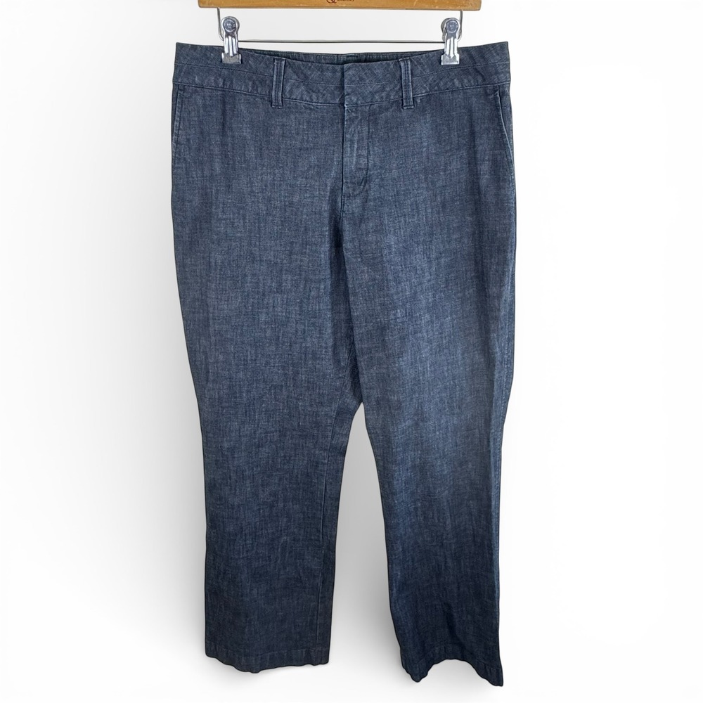 Coldwater Creek Natural Fit Charcoal Wash Straight Leg Jeans Womens 14 Cotton